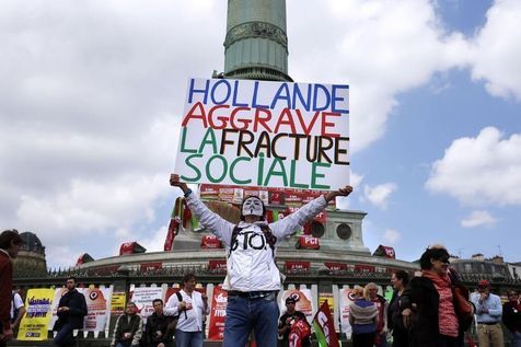 Manifestation du 5 mai 2013, Place de la Bastille
