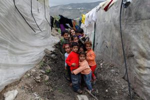 Jeunes réfugiés au nord du Liban, région de la Bekaa