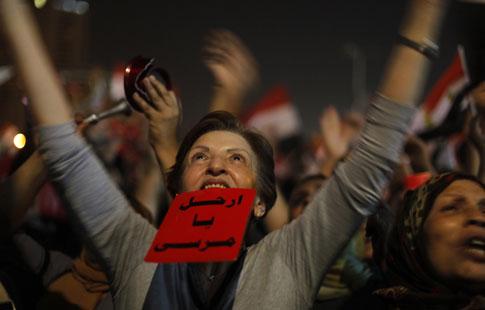 Elle salue la chute de Morsi