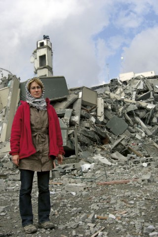 Ewa Jasciewicz à Gaza, en novembre 2009