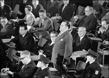 Oswald Kaduk, un des accusés