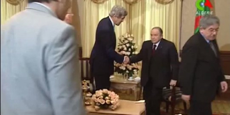 John Kerry et Abdelaziz Bouteflika, le 3 avril 2014