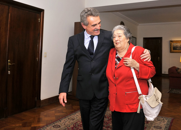 Hebe de Bonafini et Agustin Rossi