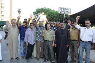 Juillet 2014: Mahalla, les ouvriers de Misr Company for Spinning and Weawing comme leur grève