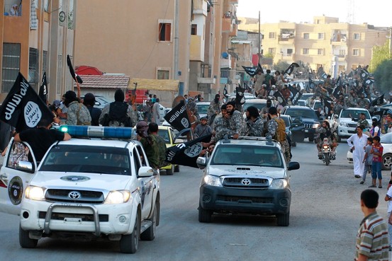Da'ech dans la province de Raqqa en juin 2014