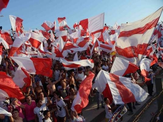 Supporters du Zamalek, certains sont arrêtés en mars 2014