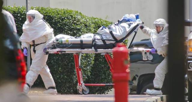 A Dallas, en route vers le Texas Health Presbyterian Hospital
