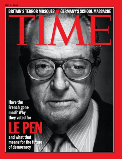 Couverture du 6 mai 2002, deuxième tour de la présidentielle