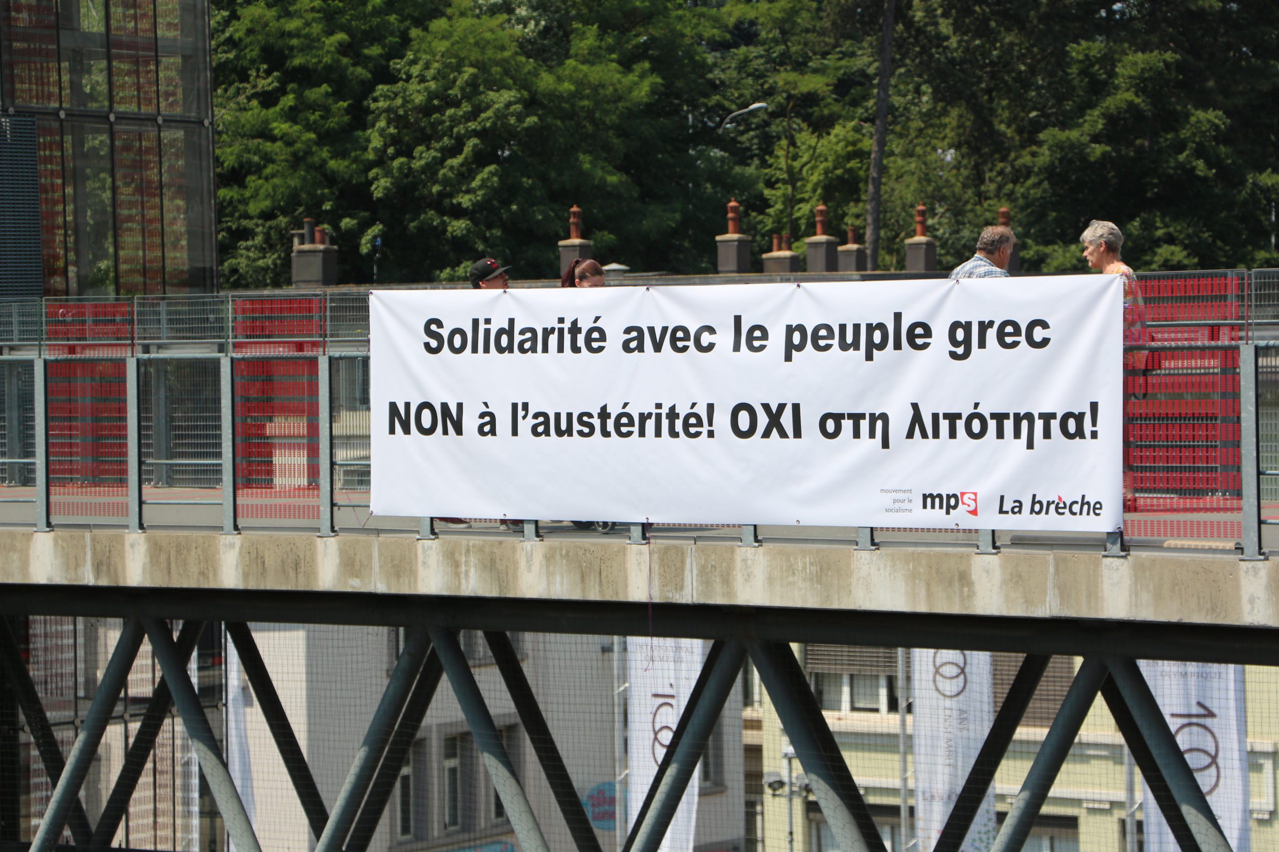Rassemblement de soutien au peuple grec