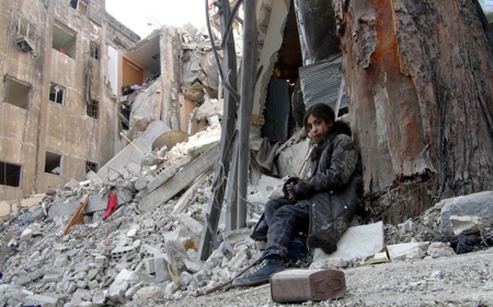 Dans le camp de Yarmouk...