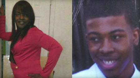 A gauche Bettie Jones, 55 ans, à droite Quintonio LeGrier, 19 ans: les deux assassinés