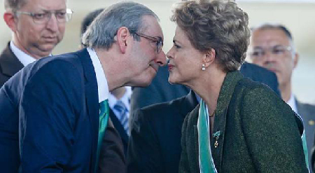 Eduardo Cunha – qui traîne de nombreuses casseroles – et Dilma Rousseff, ex-alliés, aujourd’hui ennemis