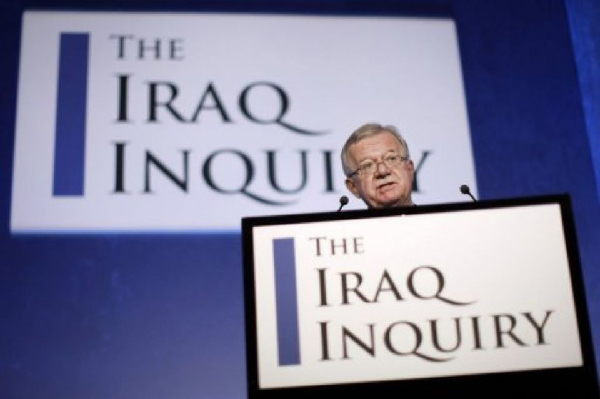 L'enquête Chilcot. L'enquête faite en 2009-2011... le rapport exposant les faits a été retenu jusqu'en juillet 2016