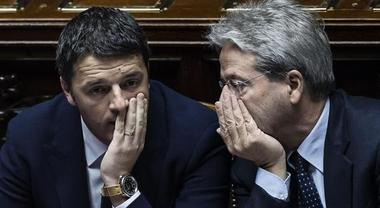 Matteo Renzi et son allié et successeur Paolo Gentiloni