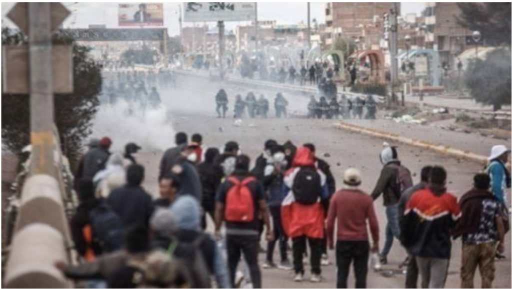 Manifestation à Puno